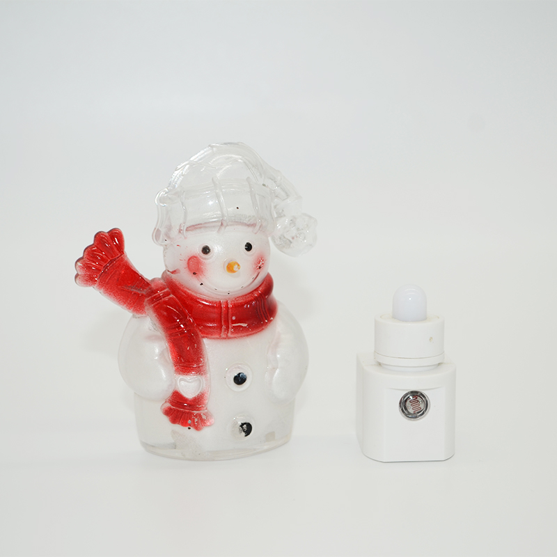 Photo Sensor Snowman Lights 3000-6000K 0.5W Plug In Indoor Kids Room Snowman LED Kids Lamp Night Light For Christmas