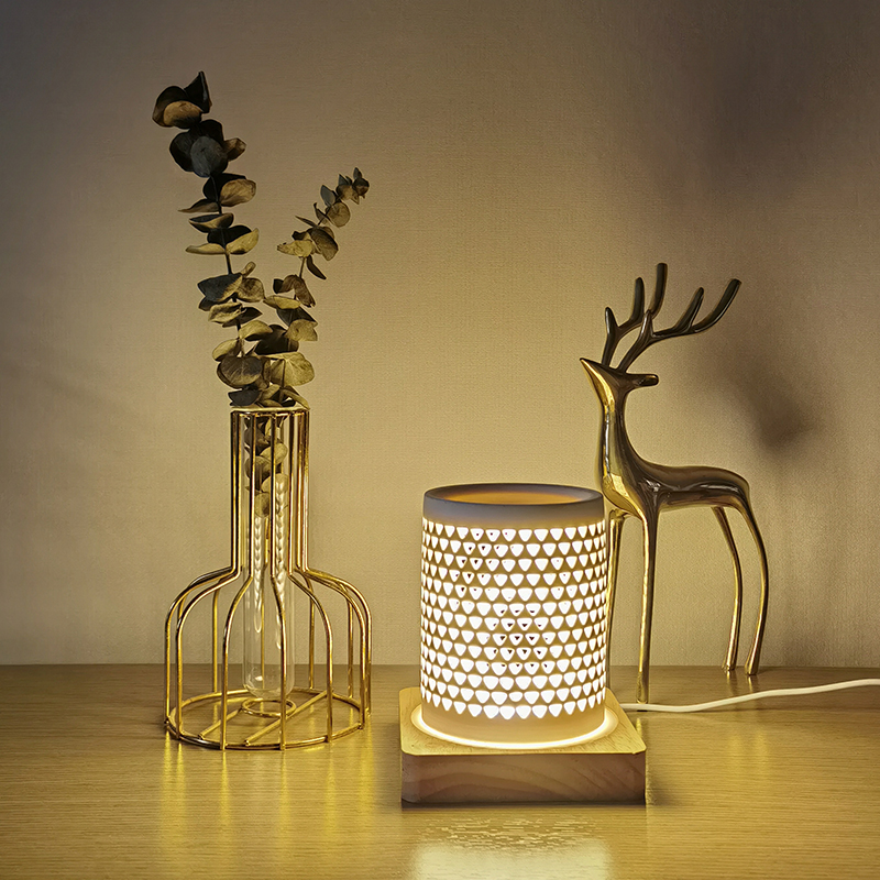 Creative Ceramic Material Led Bedside Night Lights Desk Light Led Table Lamp For Restaurant Hotel Home With Base