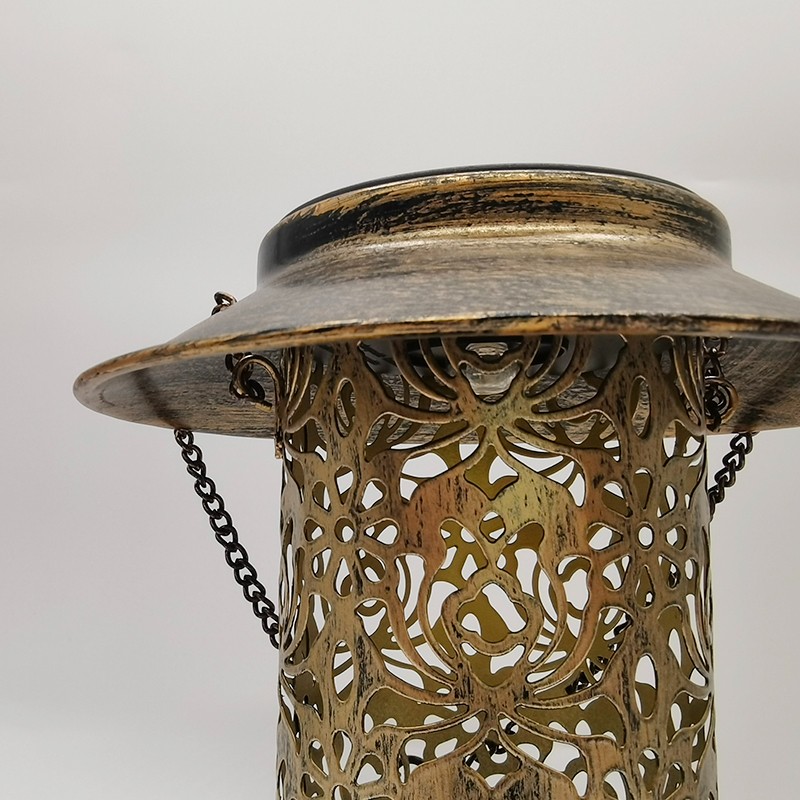 Solar Bird Feeder Outdoor Hanging Garden Lantern Retractable Wild Birds Feeder Lamp with S Hook Weatherproof for Bird Lovers