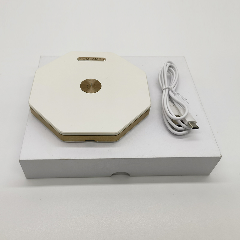Night lights with customizable patterns portable touch switch rotary lamp led side lamps for bedroom