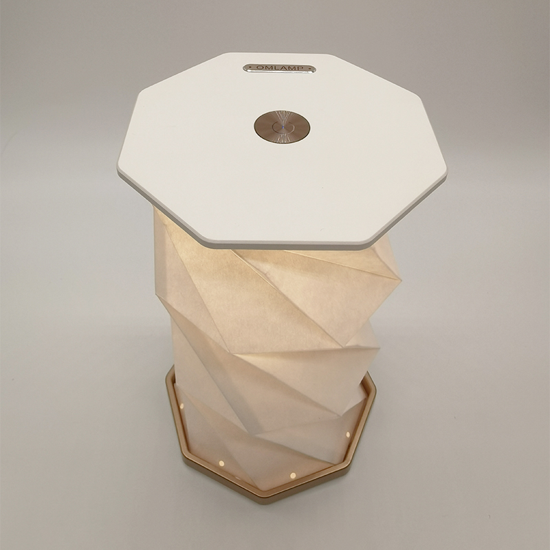 Night lights with customizable patterns portable touch switch rotary lamp led side lamps for bedroom