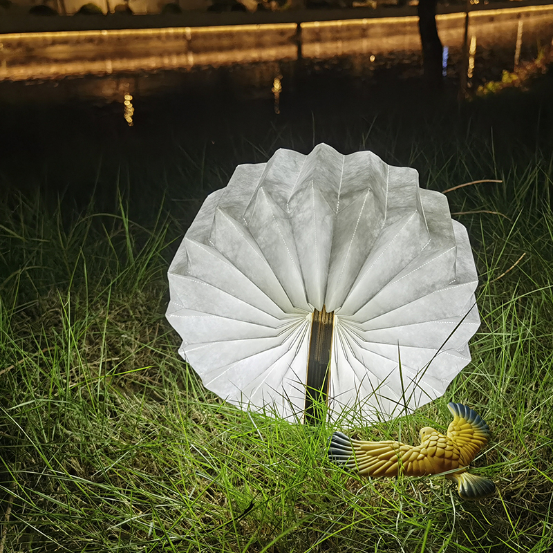 Table lamp night light kids bed lamp for living room Sensor control Paper Hand Lamp 3d Wooden Reading Light