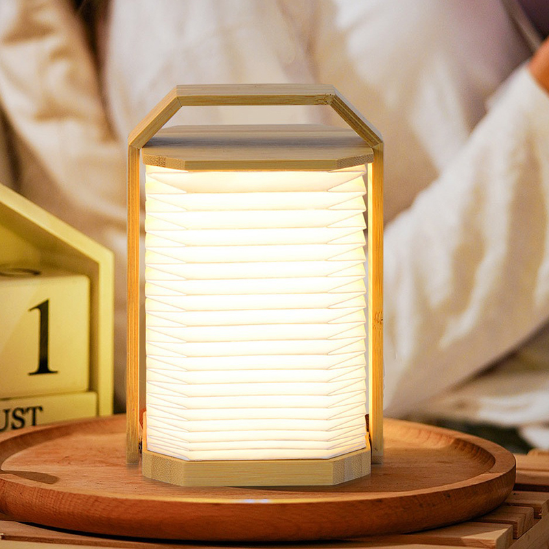 3d Tyvek paper usb rechargeable portable sensor night lamp lantern camping home decor table lamps
