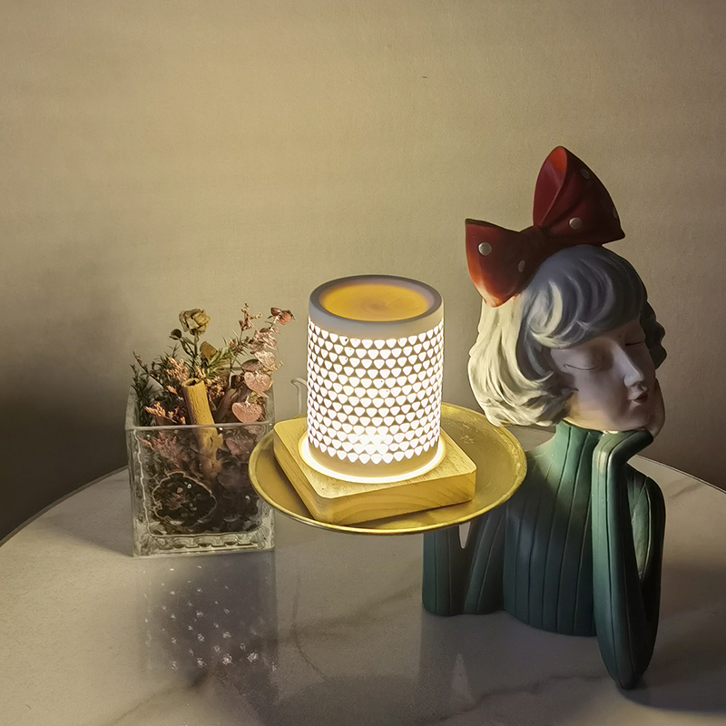 Ceramic Material Led Bedside Night Lights Desk Light Led Table Lamp For Hotel Home With Base