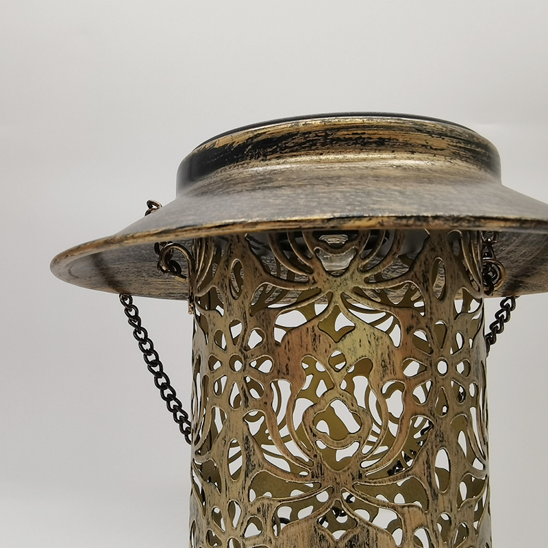 Solar Bird Feeder Outdoor Hanging Garden Lantern Retractable Wild Birds Feeder Lamp with S Hook
