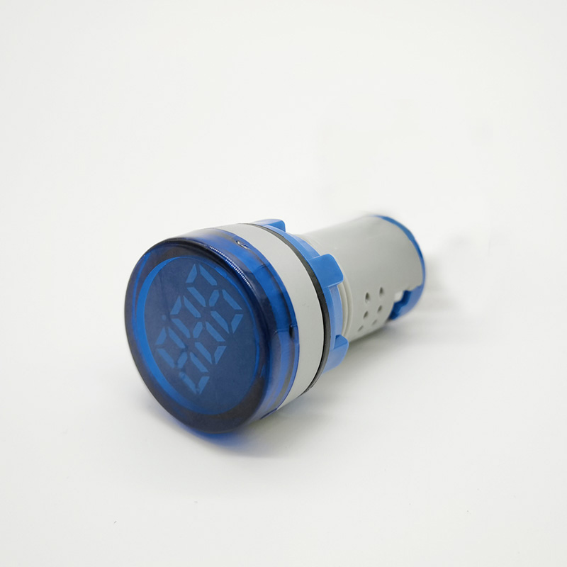 Ammeter Circuit Board Custom Round 22mm 100A 100-250V AC 0.5W Color Single LED Indicator Digital Ammeter