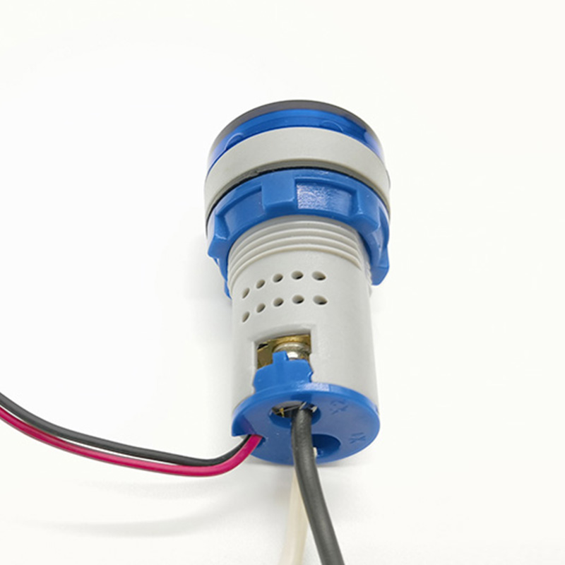 Ammeter Circuit Board Custom Round 22mm 100A 100-250V AC 0.5W Color Single LED Indicator Digital Ammeter