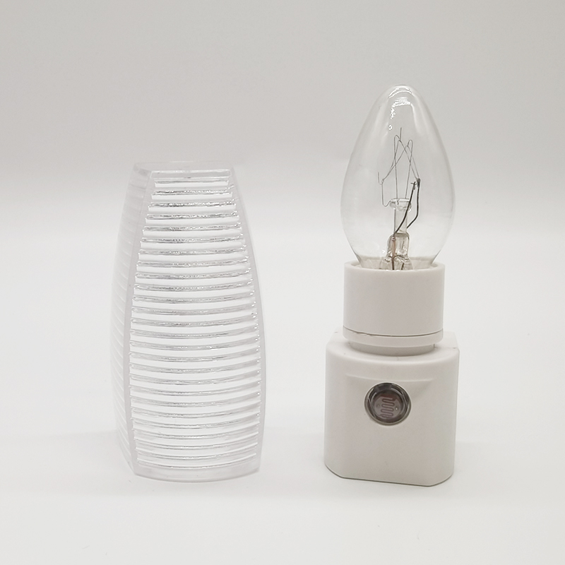 LED Wall Mounting Bedroom Night Lamp Light Plug in Lighting LED Bulb Sensor Automatic Night Light at evening use