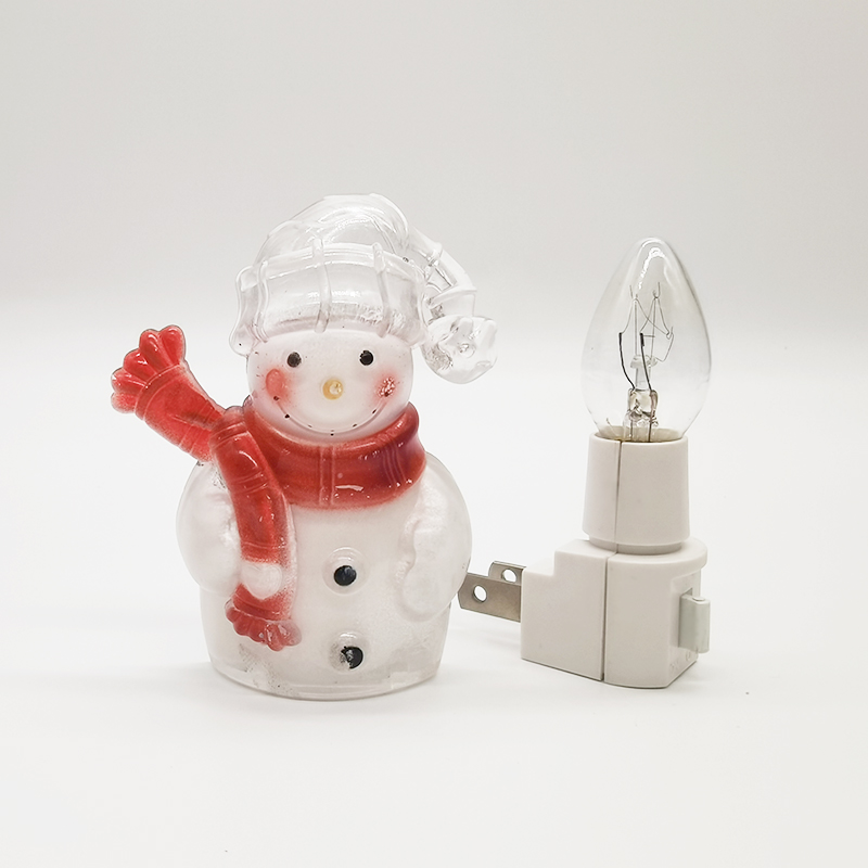 OEM/ODM Snowman Switch Control Night Light Plug In Wall Night Lamp Bathroom Home Kitchen Hallway Staireway Bedroom Nightlight
