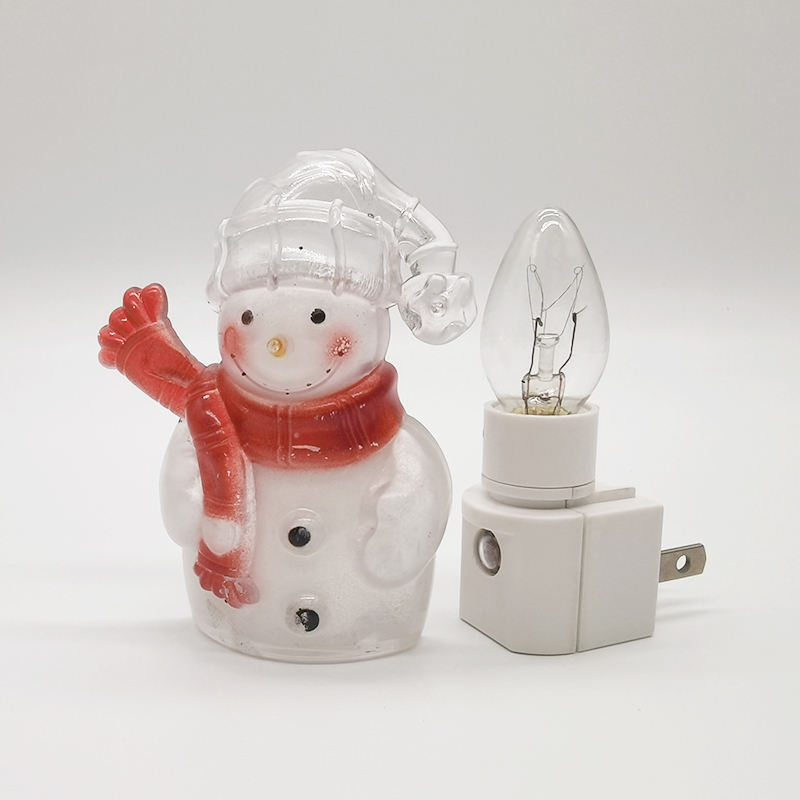 Snowman Nnight Light Led Smart Lighting Lamps Sensor AC 120V 60hz 4-7W Plug In Light Decoration For Home