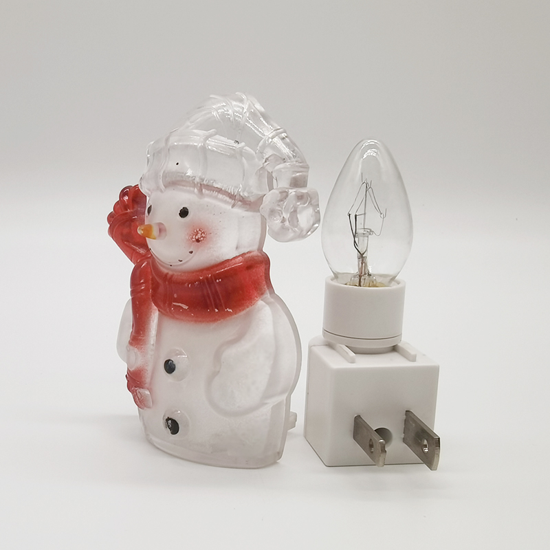 Snowman Nnight Light Led Smart Lighting Lamps Sensor AC 120V 60hz 4-7W Plug In Light Decoration For Home