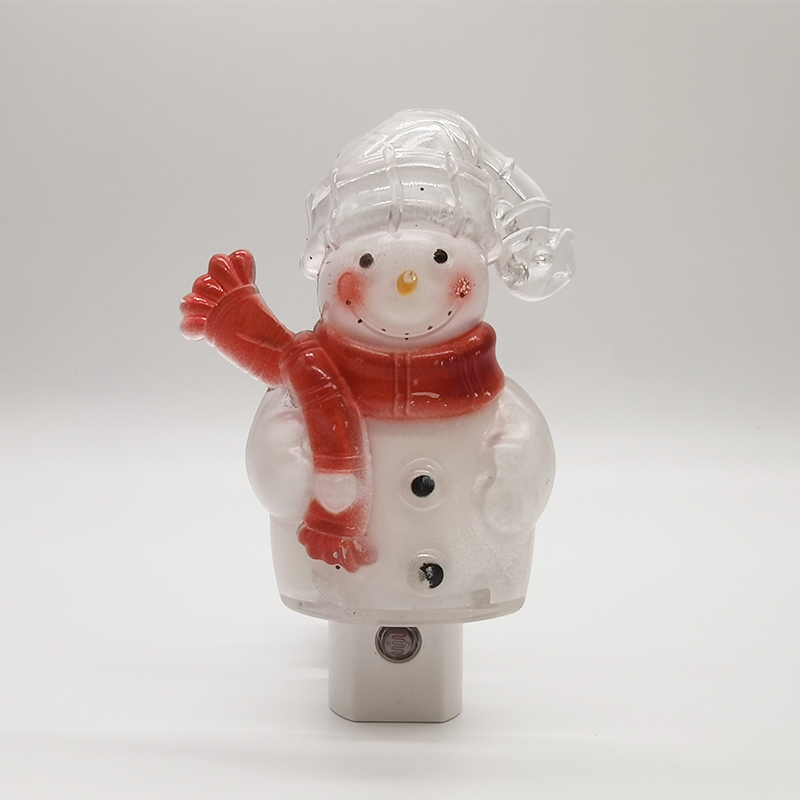 Snowman Nnight Light Led Smart Lighting Lamps Sensor AC 120V 60hz 4-7W Plug In Light Decoration For Home