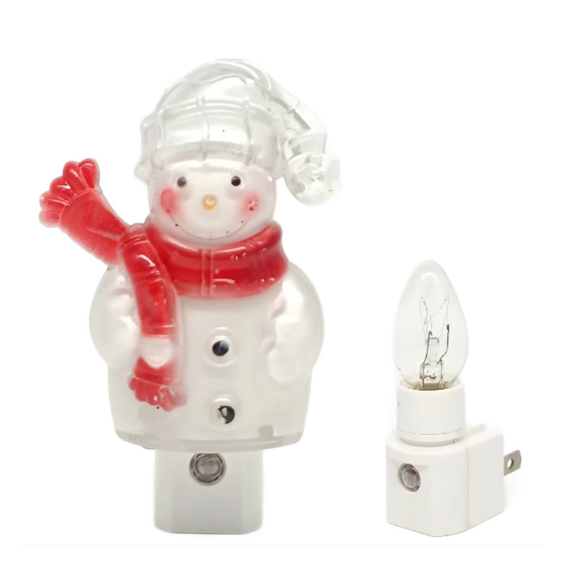 Snowman Nnight Light Led Smart Lighting Lamps Sensor AC 120V 60hz 4-7W Plug In Light Decoration For Home