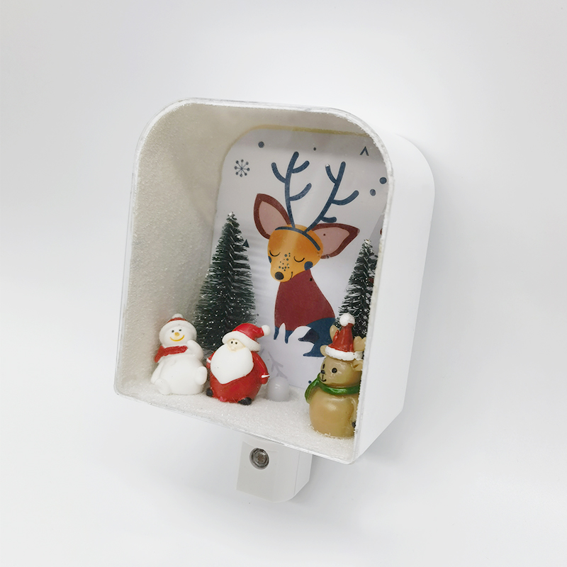 New 120V 60HZ 0.5W Photo Sensor ABS Night Light For Christmas Indoor Decor Customized Theme Night Light